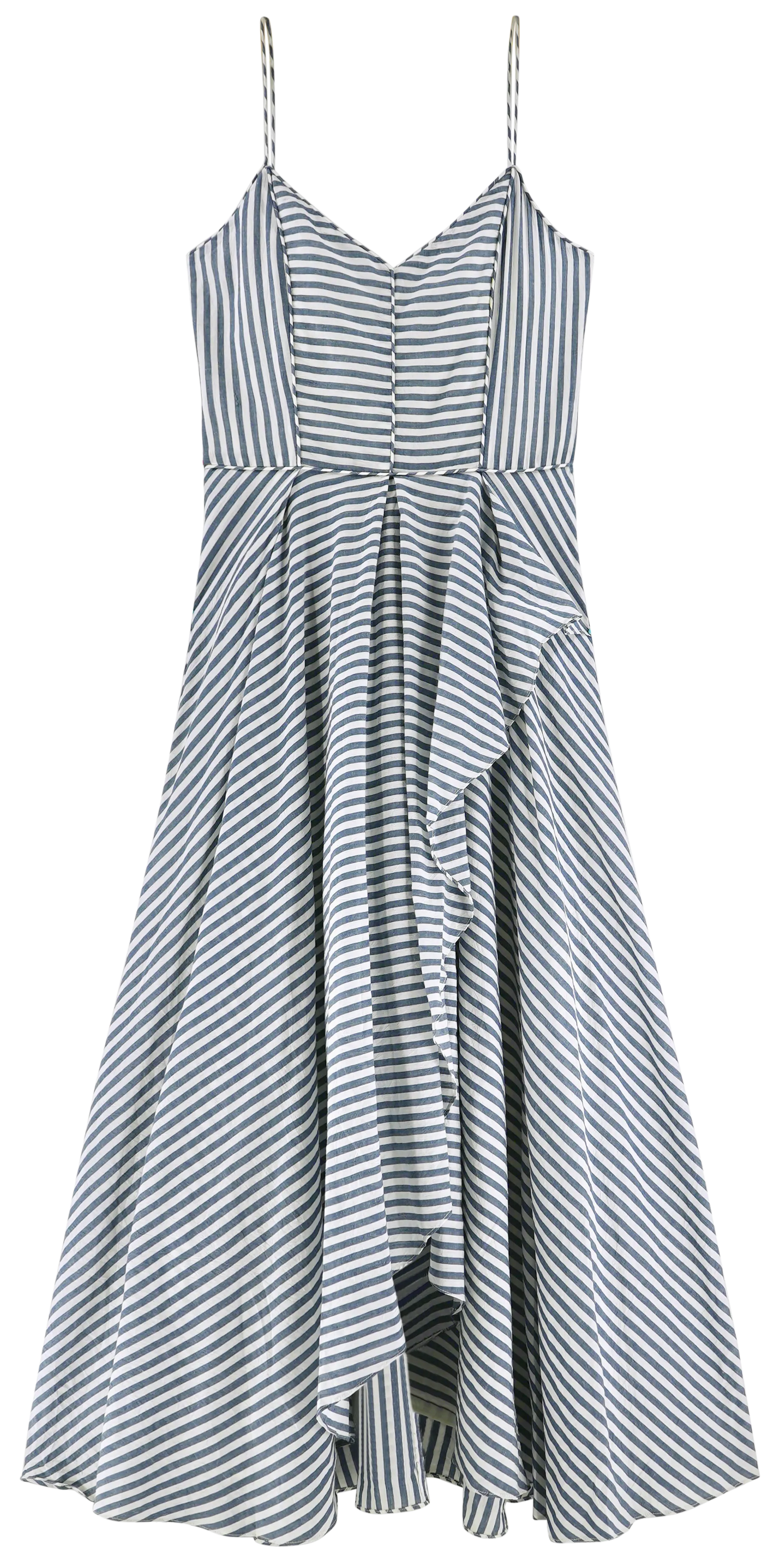 Singapore Dress in Ocean Stripe