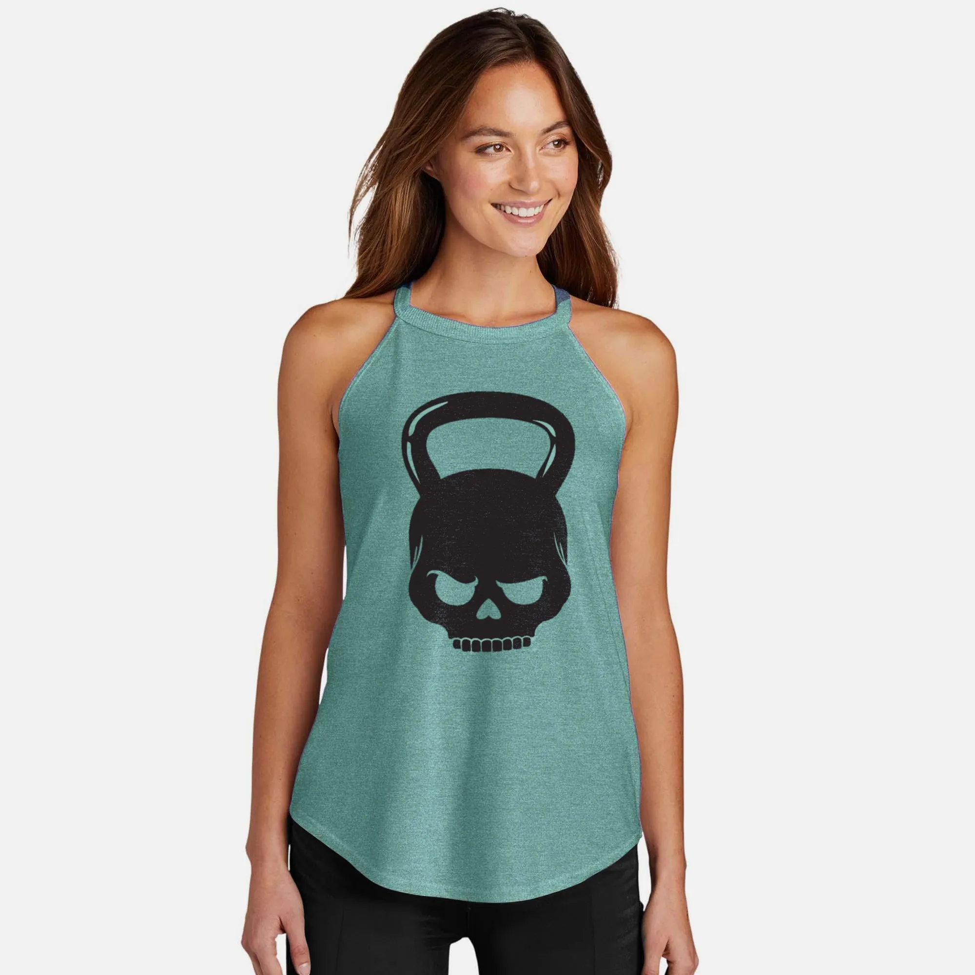 Skull Kettlebell Rocker Tank Top
