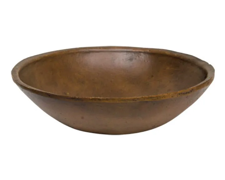 Small decorative shallow brown bowl