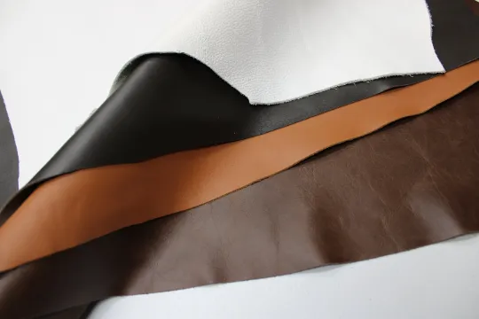 SMOOTH LEATHER BUNDLE - 20 - 25 sq.ft. Bundles - Soft Leathers 4 Colors Mix
