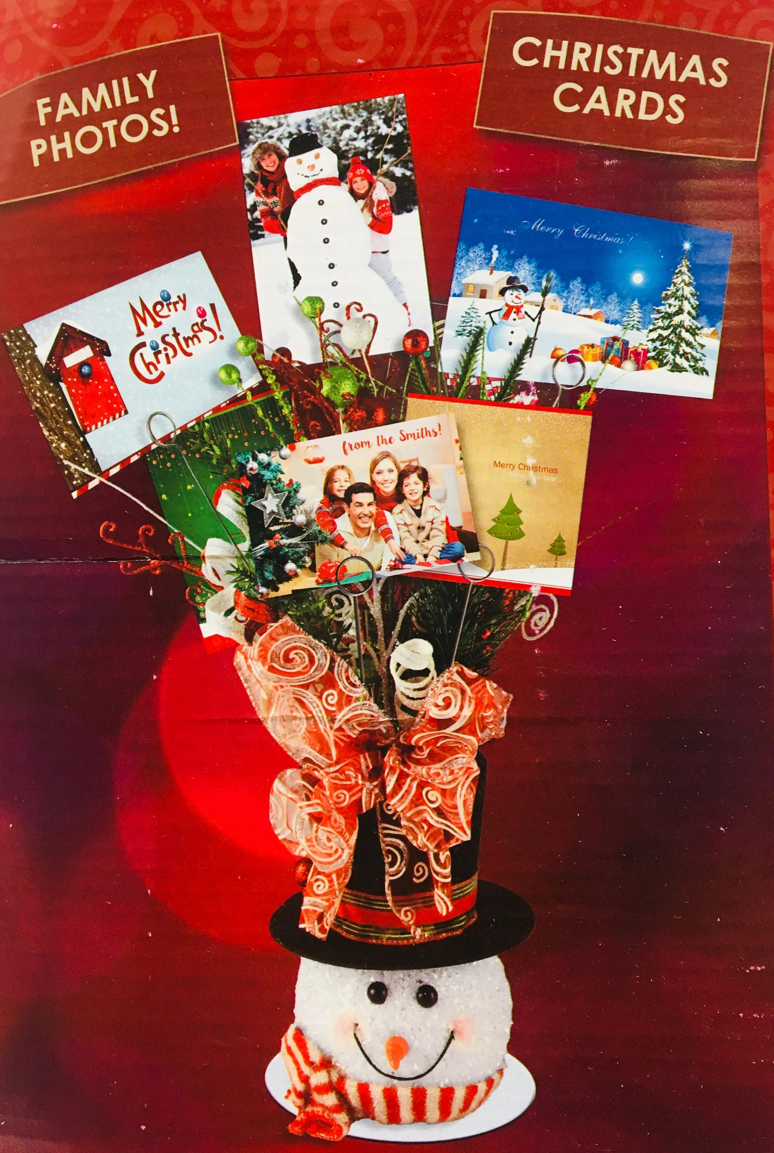 Snowman Decorative Photo/Card Holder!