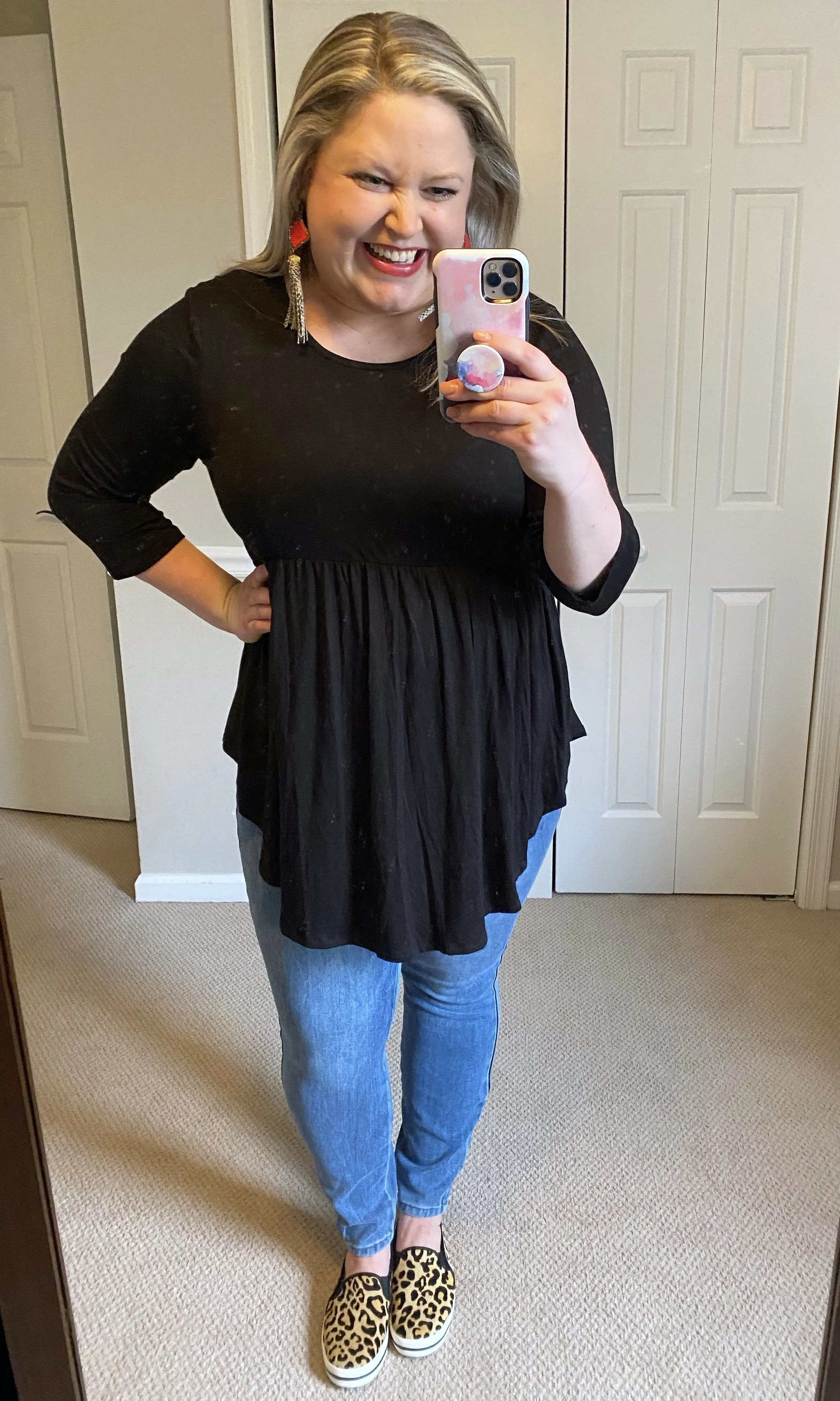 Solid Babydoll Top -- 2 Colors!