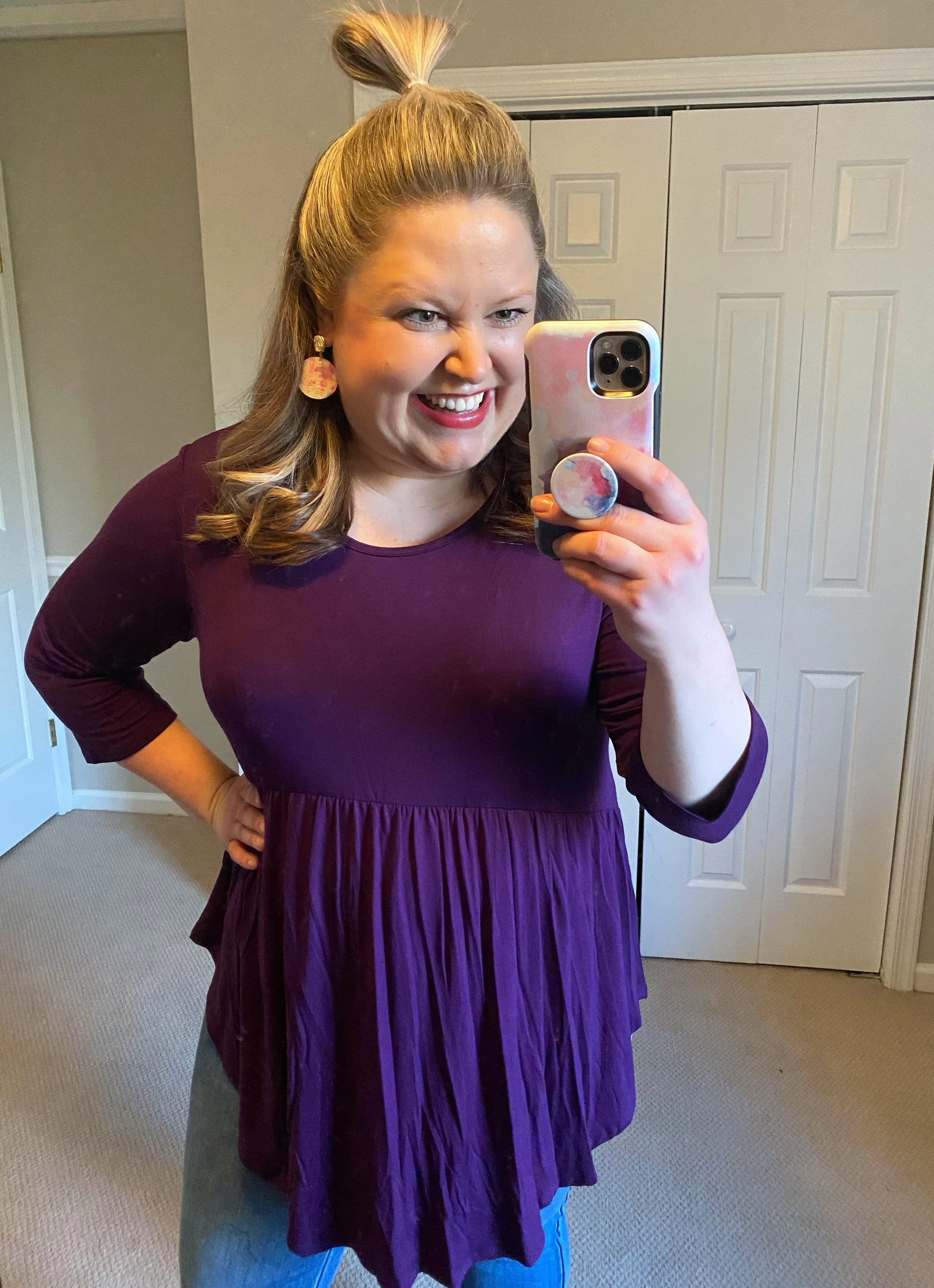 Solid Babydoll Top -- 2 Colors!