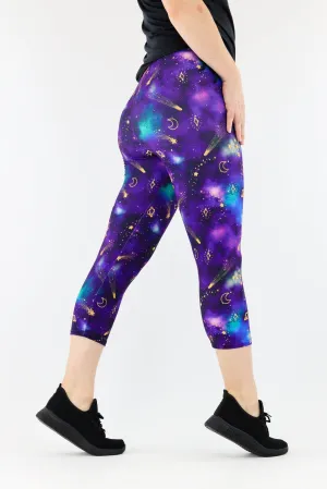 Sparkle Space - Casual Capri Leggings