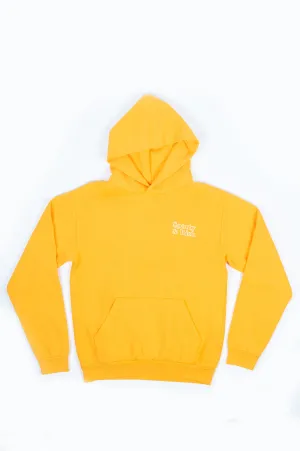 SPORTY AND RICH FUN LOGO HOODIE DANDELION