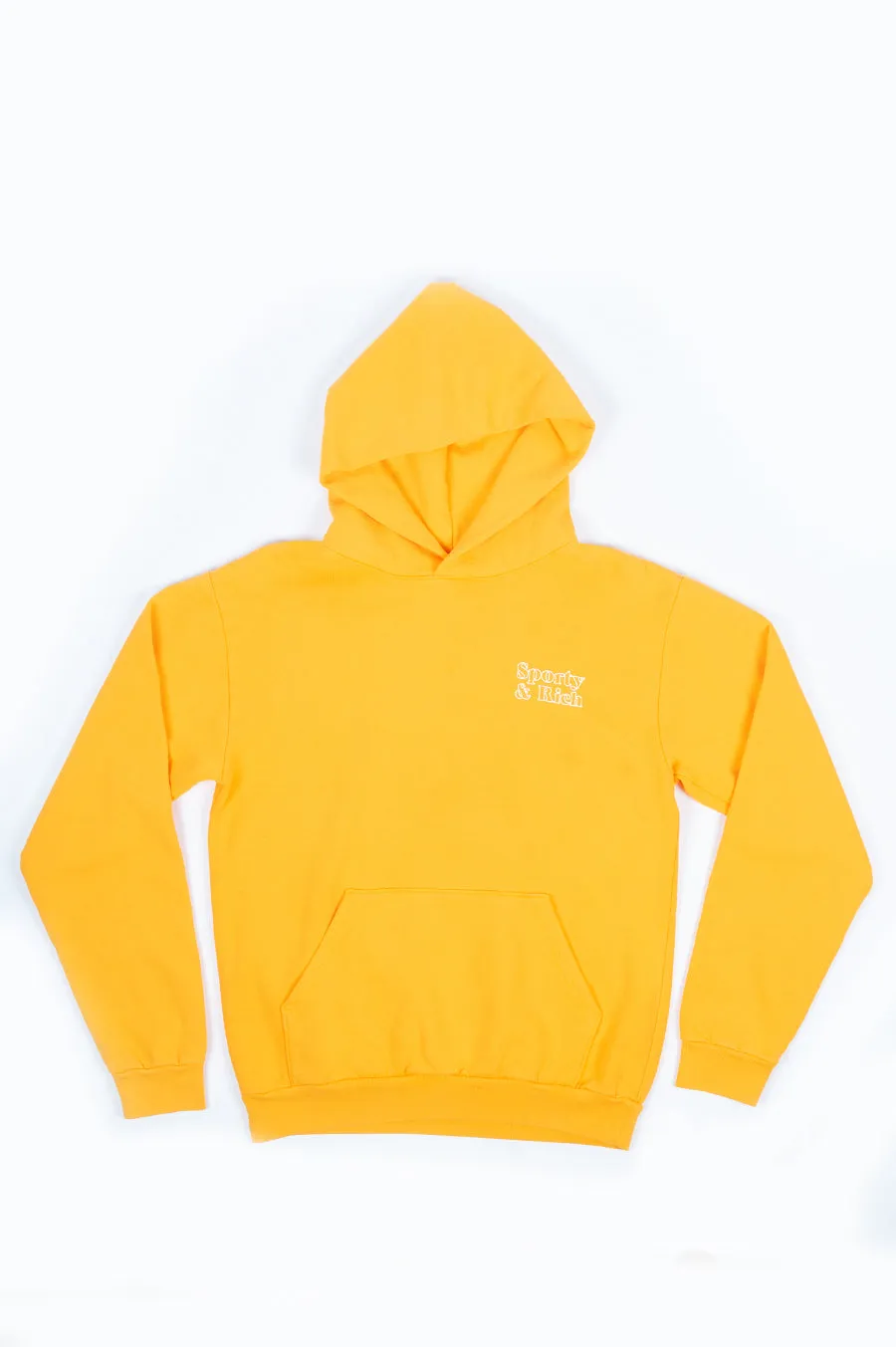 SPORTY AND RICH FUN LOGO HOODIE DANDELION