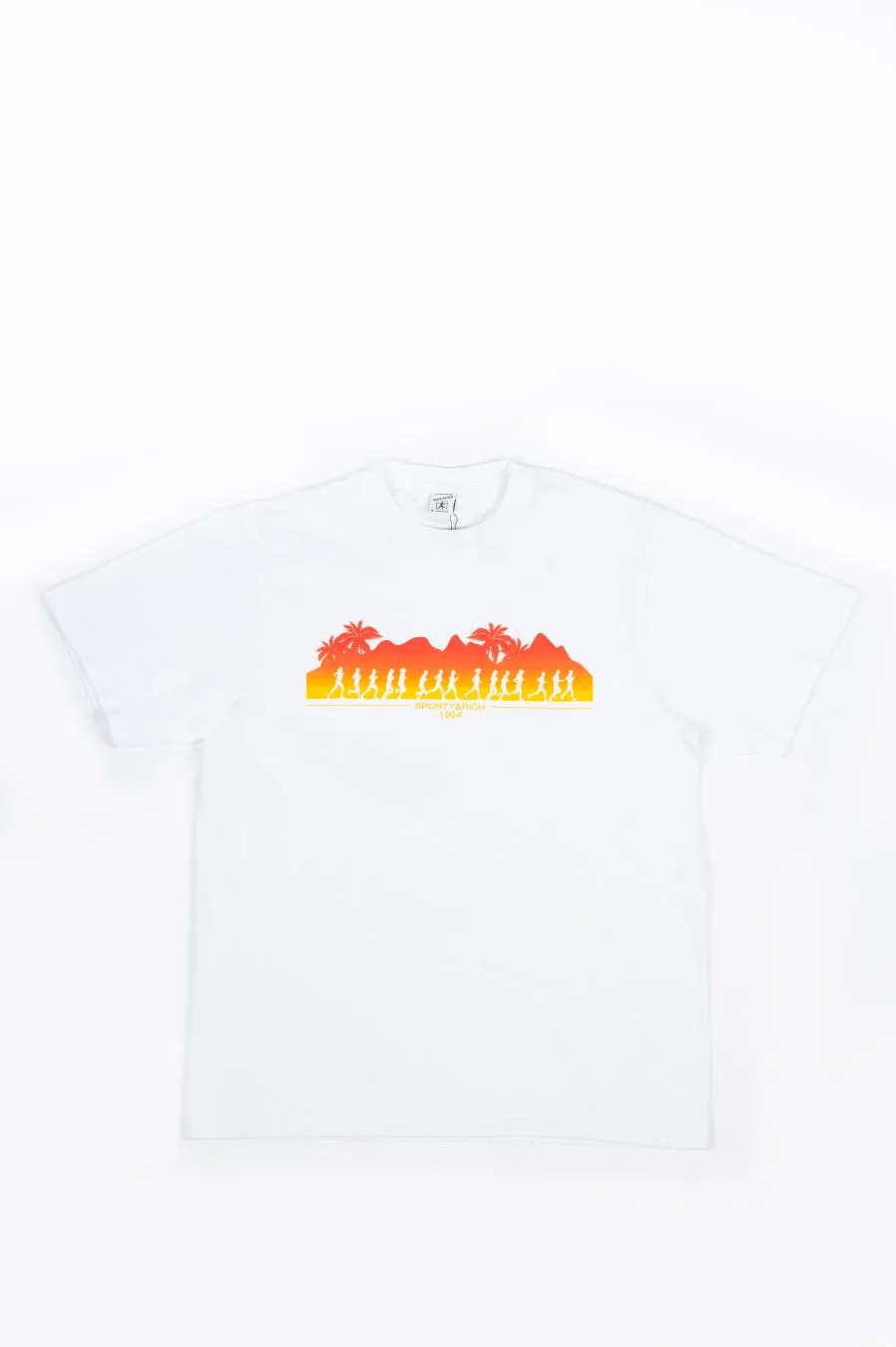 SPORTY AND RICH HAWAII RUN T-SHIRT WHITE
