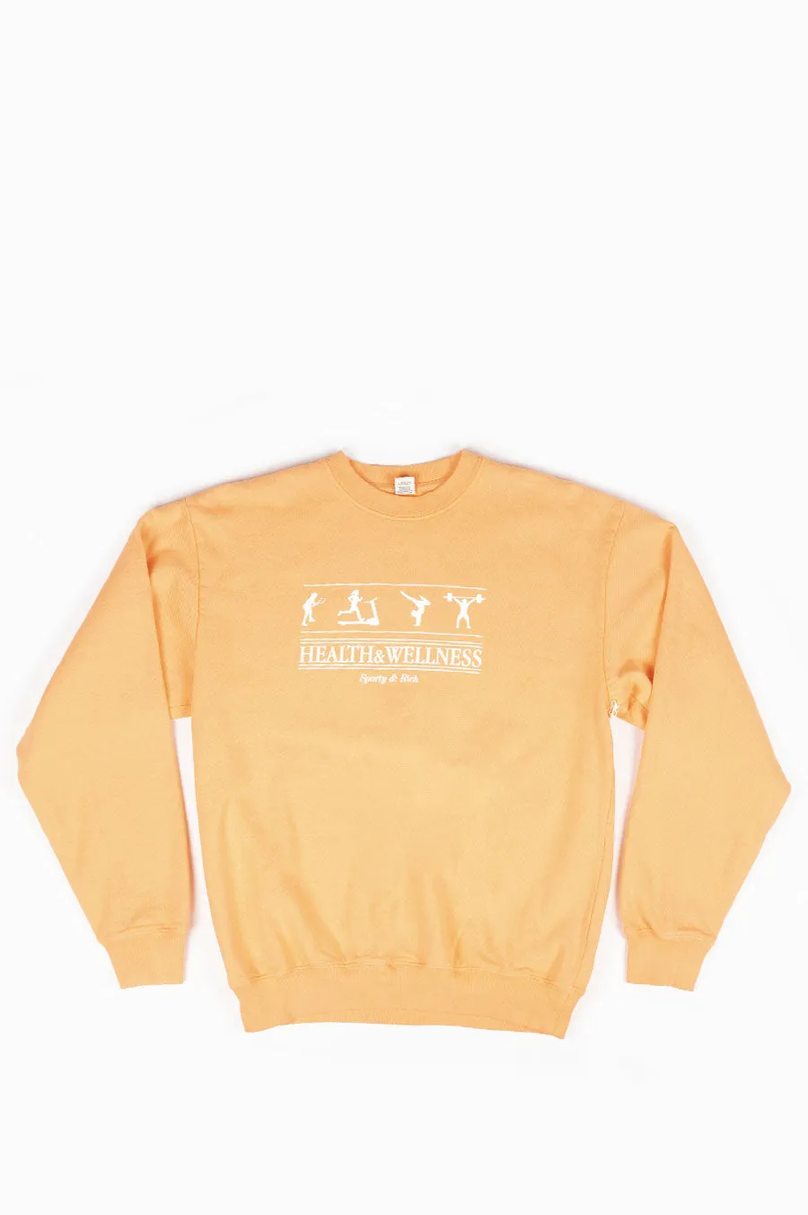 SPORTY AND RICH WELLNESS CREWNECK GUAVA