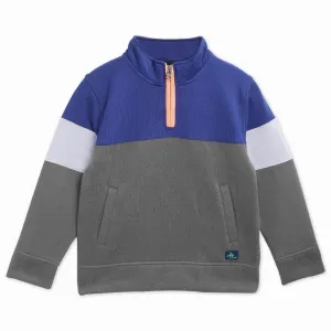 Sporty Half-Zipper Sweatshirt