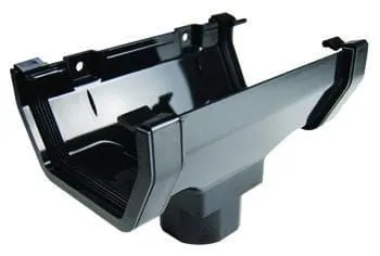 Square Gutter Running Outlet 112mm - White