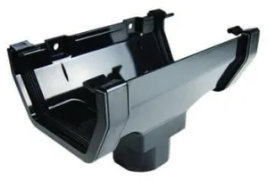 Square Gutter Running Outlet 112mm - White