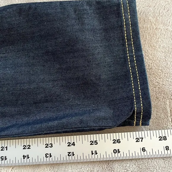 St. John Dark Wash Straight Leg Jeans Womens 2 Lightweight Denim Stretch New