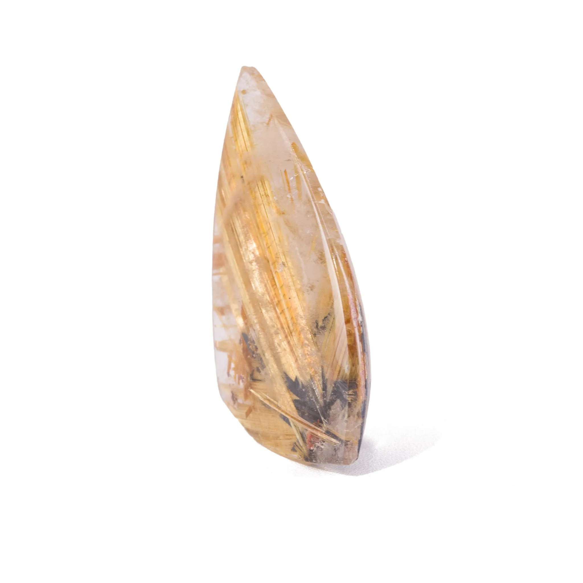 Star Rutile Quartz 23.1 Carat Gem Crystal Cabochon