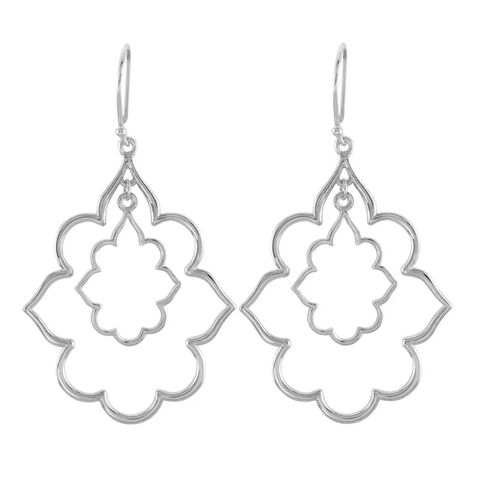 Sterling Silver Decorative Earrings