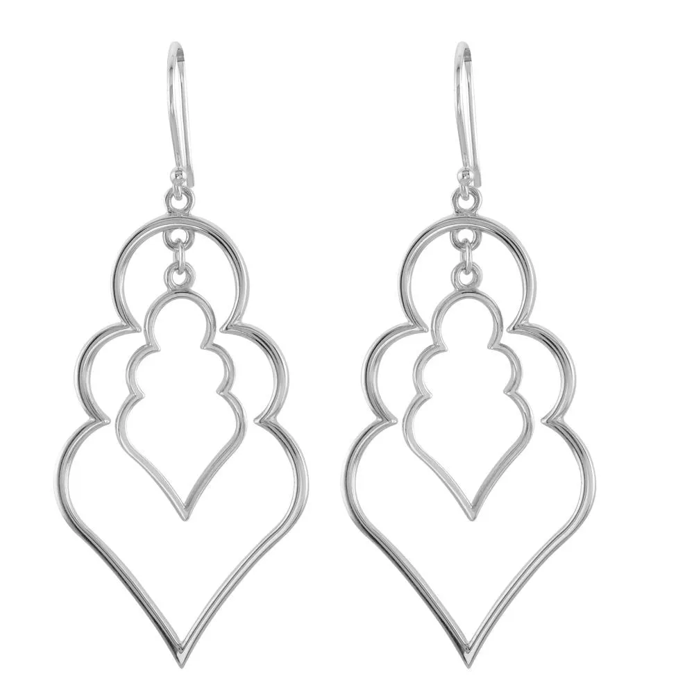 Sterling Silver Decorative Earrings