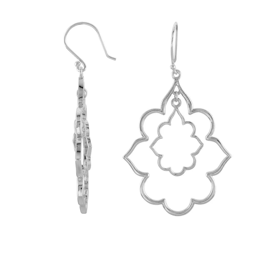 Sterling Silver Decorative Earrings