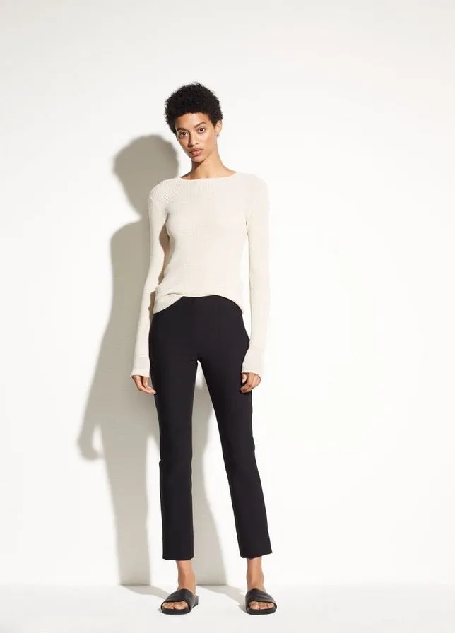 Stitch Front Seam Legging - Black
