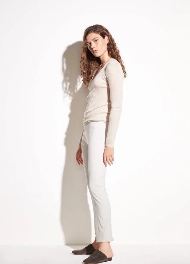 Stitch Front Seam Legging - White (Gesso)