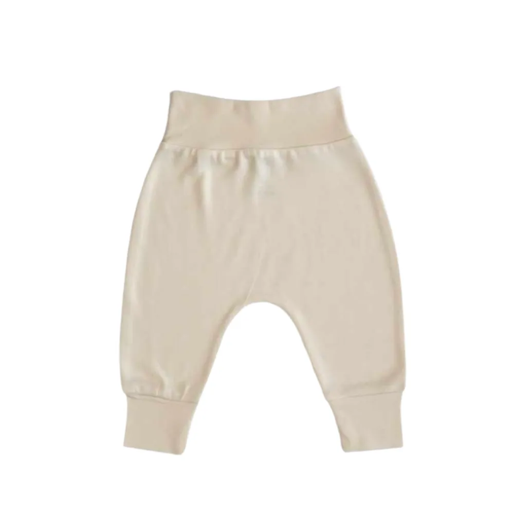 Stone Cream Organic Baby Casual Jogger