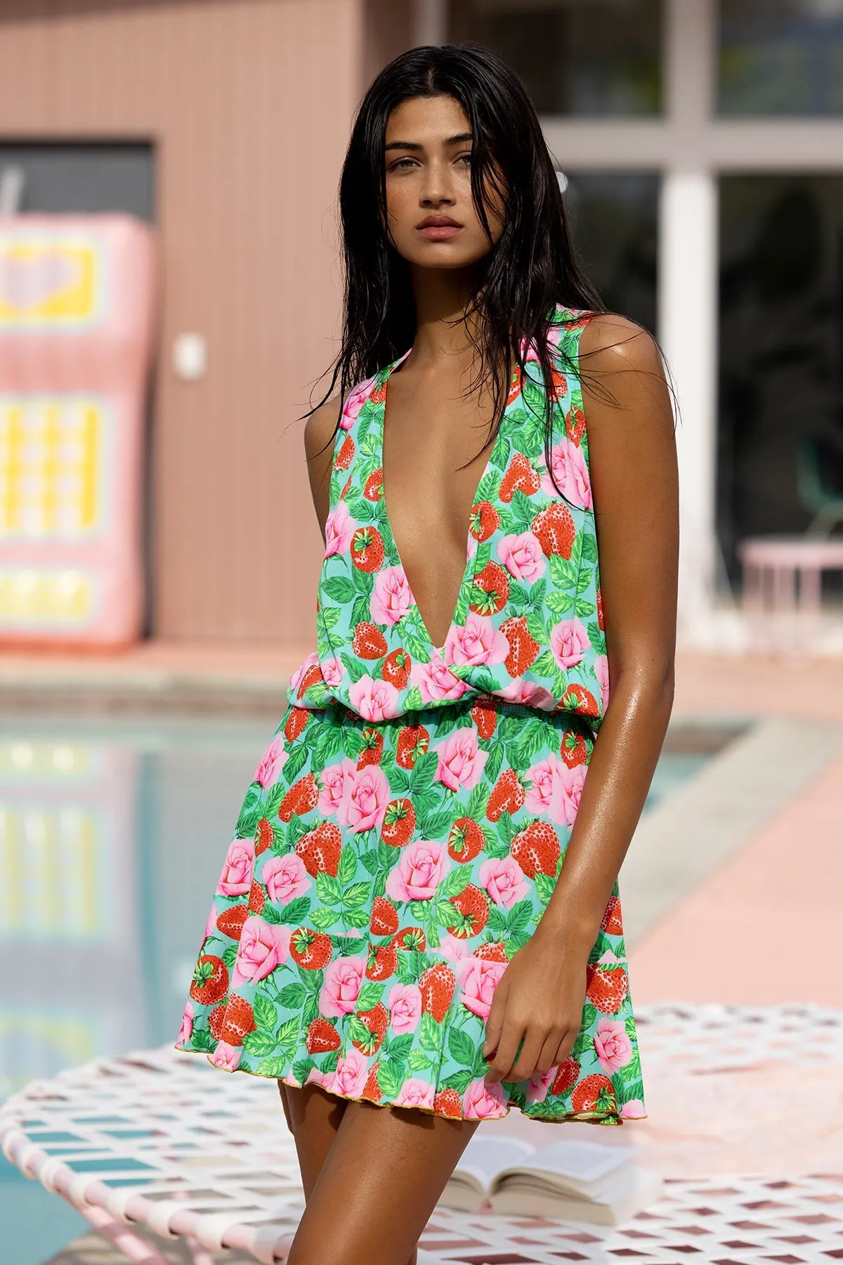STRAWBERRY FIELDS - Tank Playera Dress