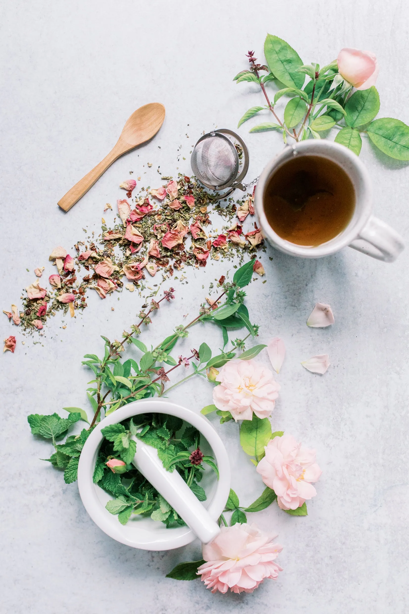 Stress Less Tulsi   Rose Tea