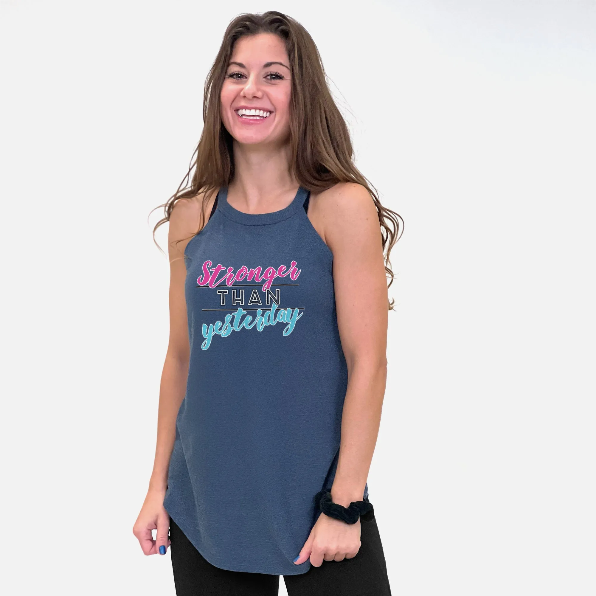Stronger than Yesterday Rocker Tank Top