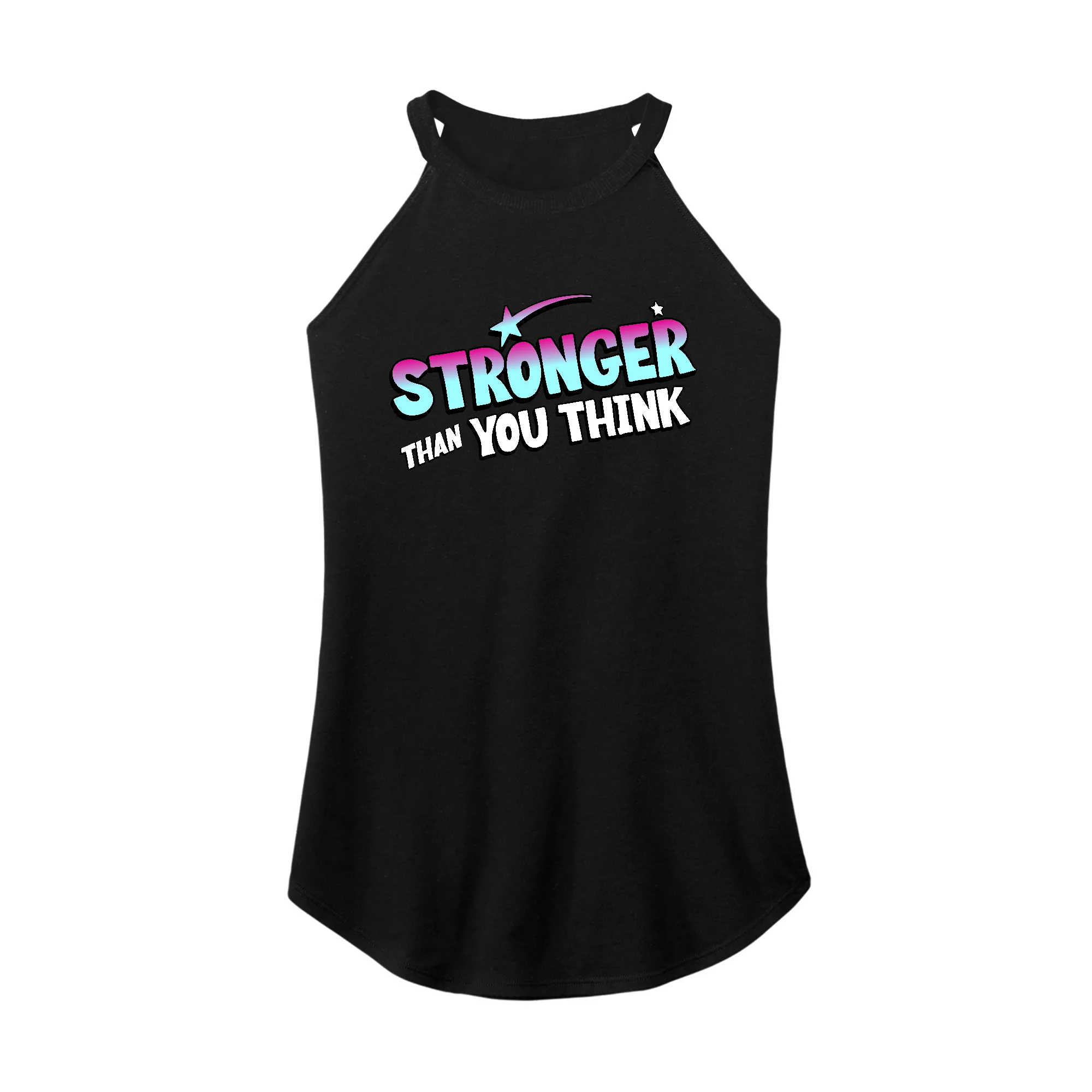 Stronger than you think Rocker Tank Top