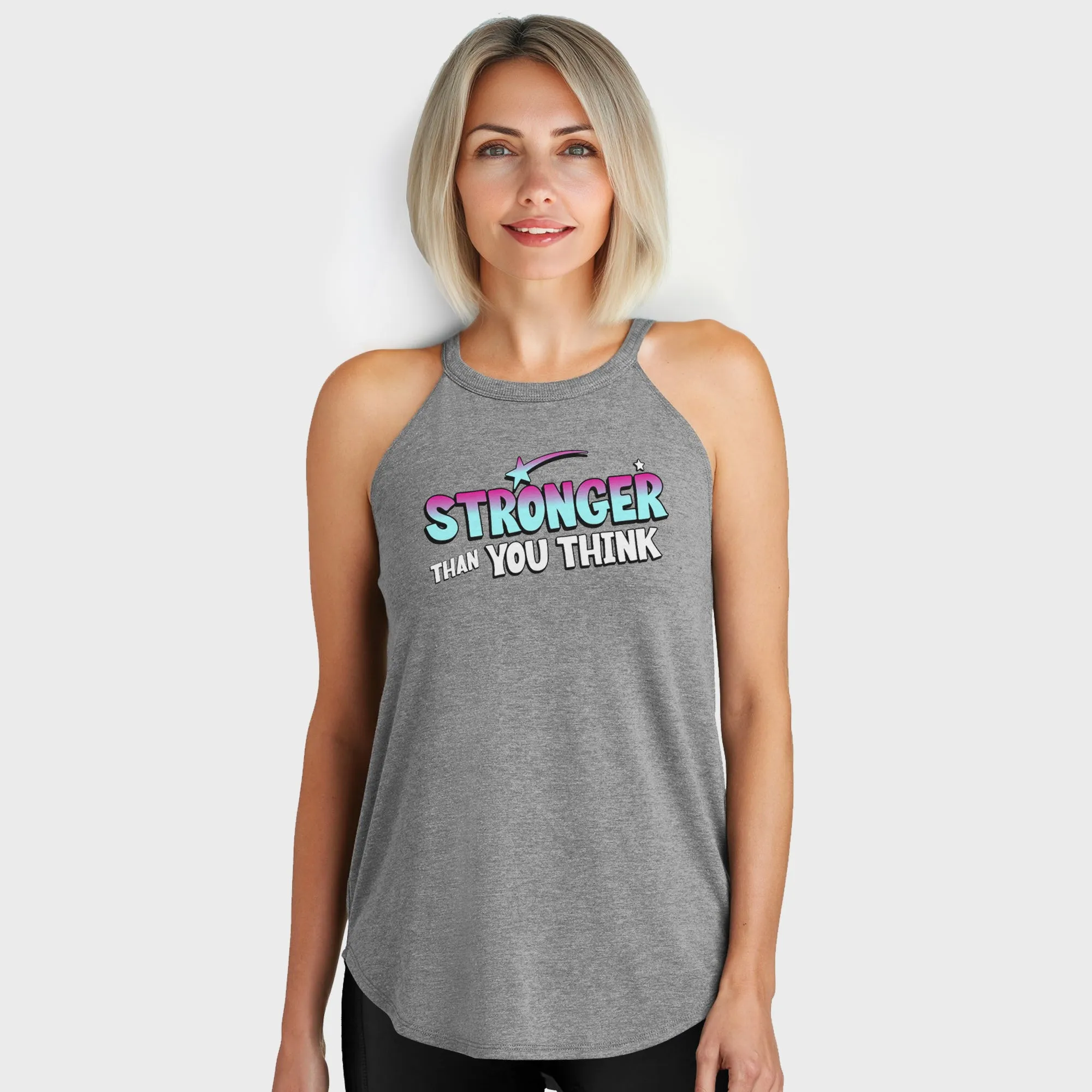 Stronger than you think Rocker Tank Top