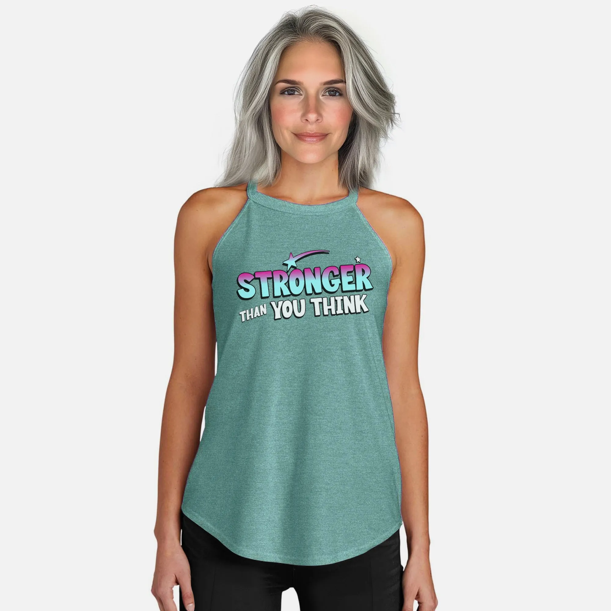 Stronger than you think Rocker Tank Top