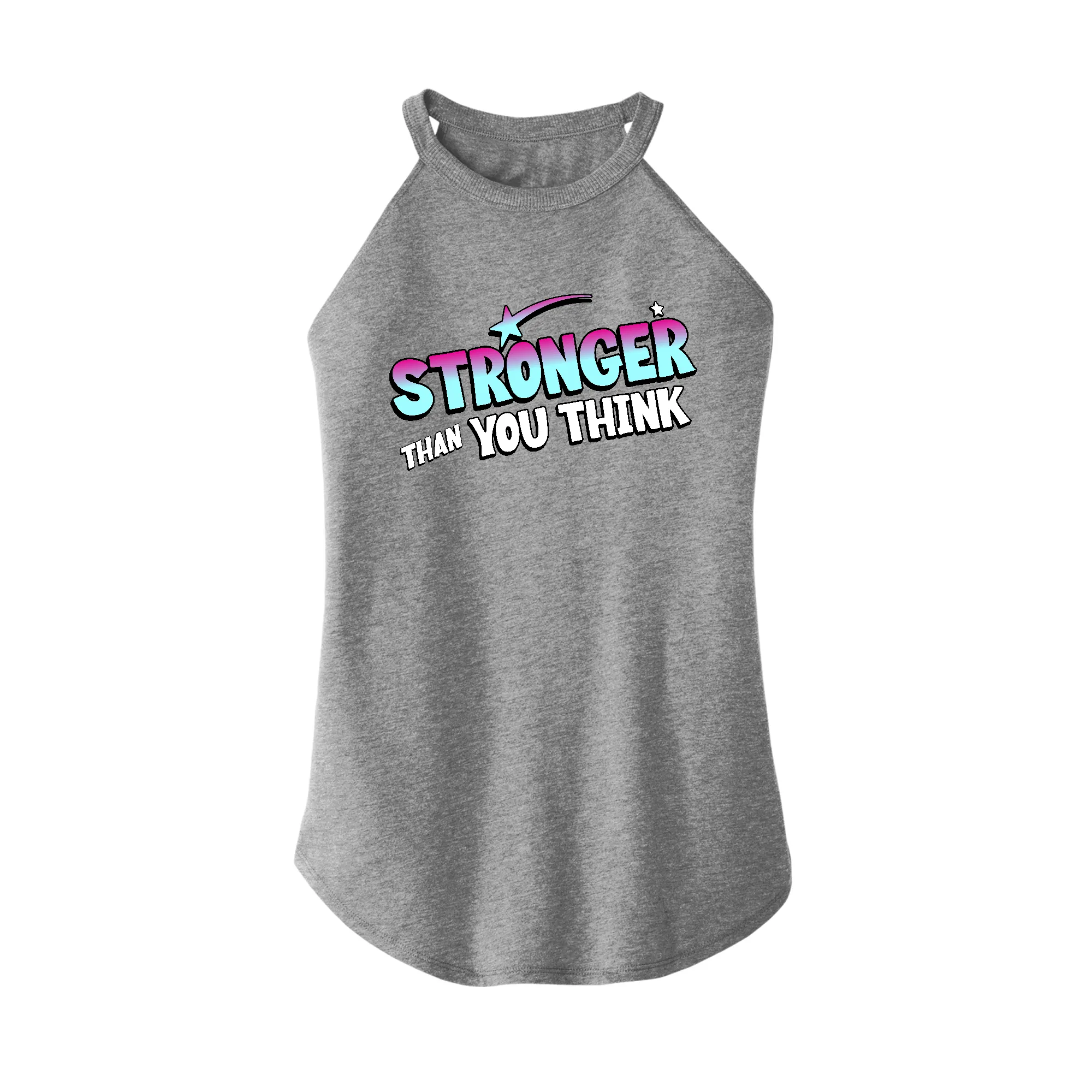 Stronger than you think Rocker Tank Top