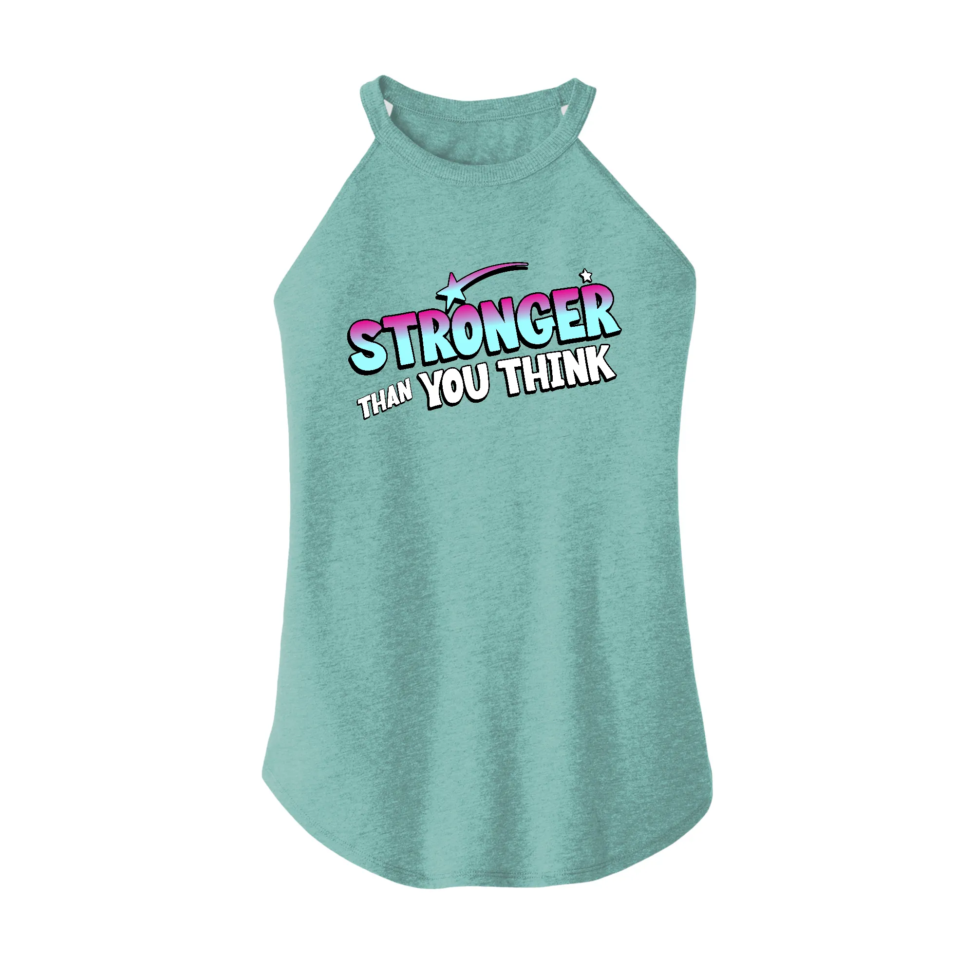 Stronger than you think Rocker Tank Top