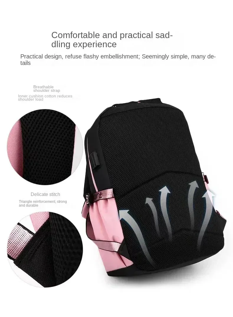 Stylish Kawaii Capybara Computer Backpack College School Casual Daypack Teens Bag Large Capacity Adjustable Strap Schoolbag