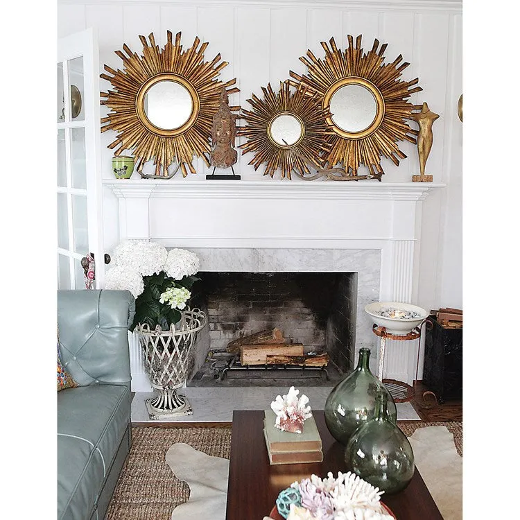 Sunburst Mirror in Gilt Finish