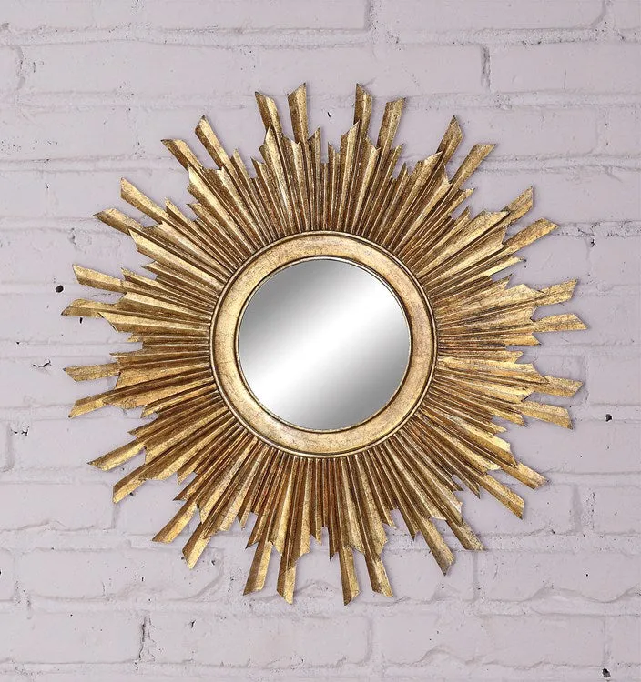 Sunburst Mirror in Gilt Finish