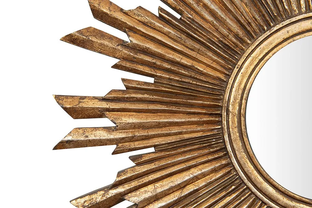 Sunburst Mirror in Gilt Finish