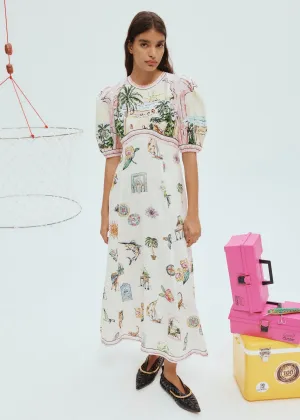 Sunset Midi Dress (Multi)