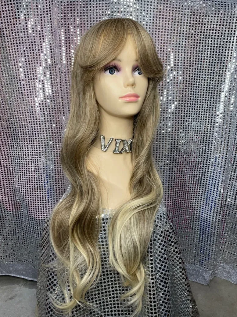 Super Long Natural Wavy Wig w/ Fringe