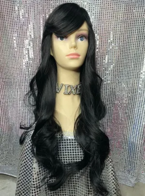 Super Long Natural Wavy Wig w/ Fringe