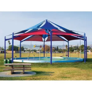 Super Span Octagon Multi-Level Multi-Panel Shade Structure