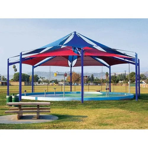 Super Span Octagon Multi-Level Multi-Panel Shade Structure