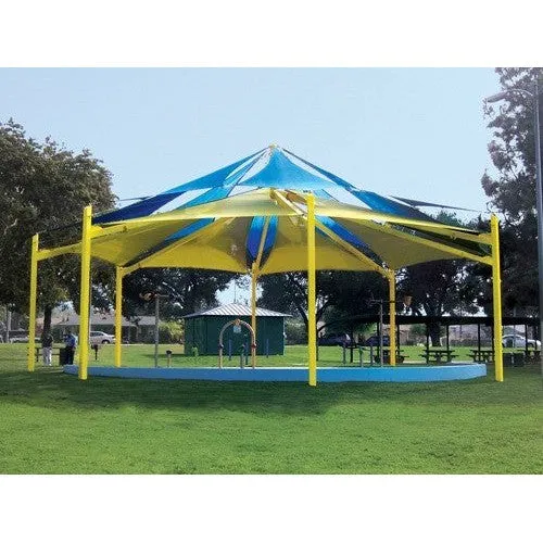 Super Span Octagon Multi-Level Multi-Panel Shade Structure