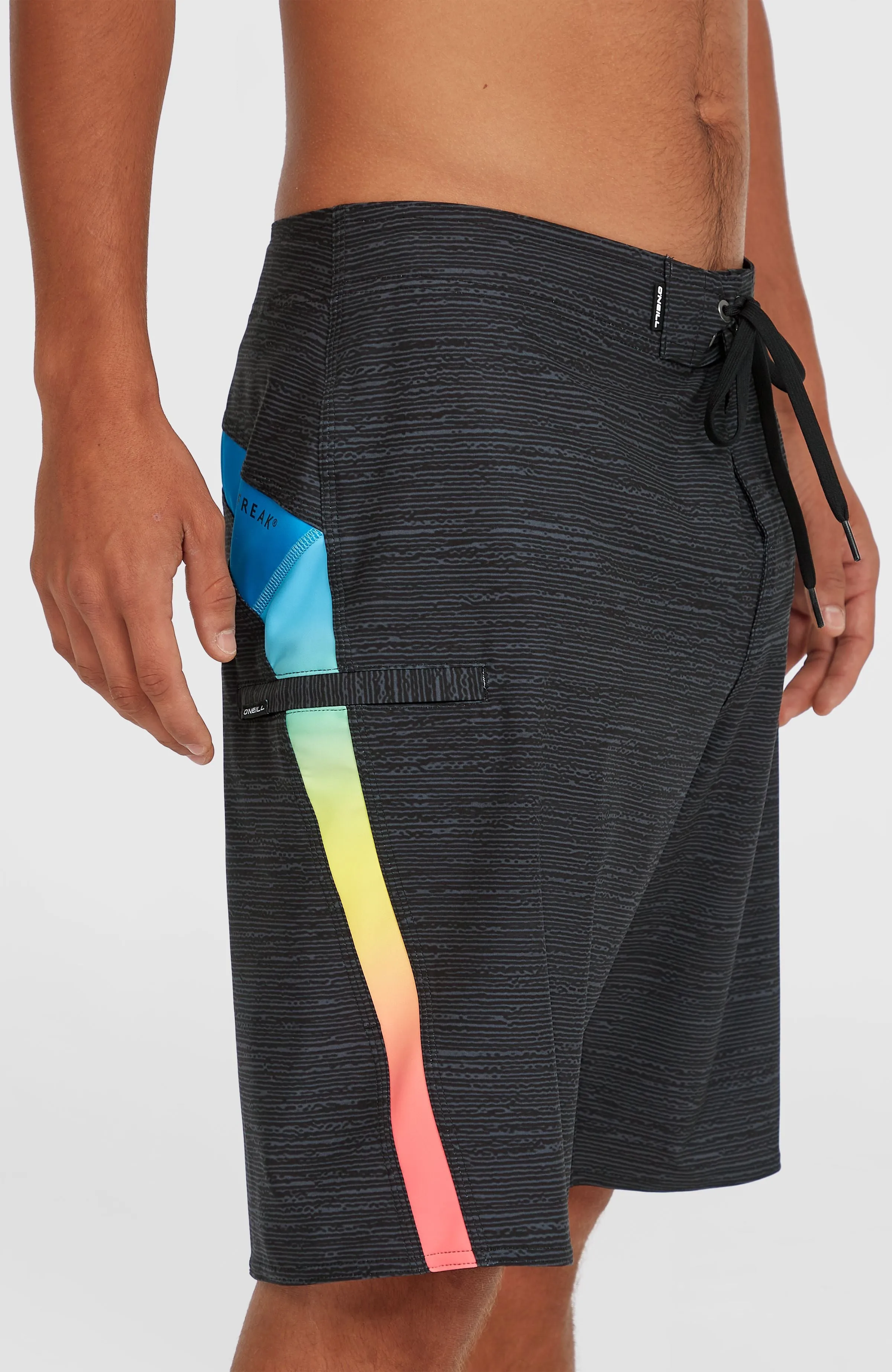 Superfreak Mysto 20'' Boardshorts | Black Multi Colour Panel