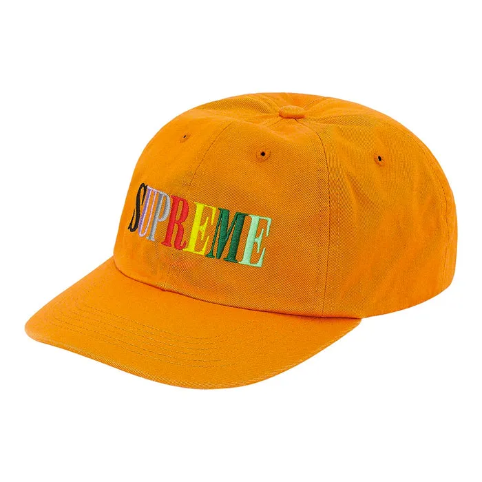 Supreme Multi Color Logo 6-Panel- Mustard