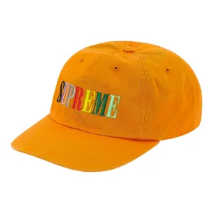 Supreme Multi Color Logo 6-Panel- Mustard