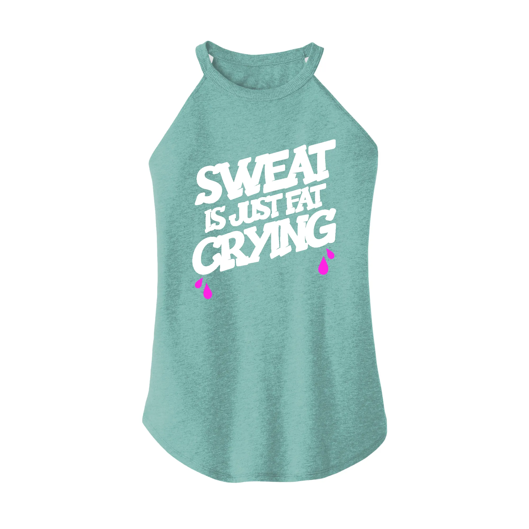 Sweat is just fat crying Rocker Tank Top