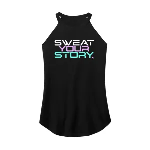 Sweat Your Story Rocker Tank Top