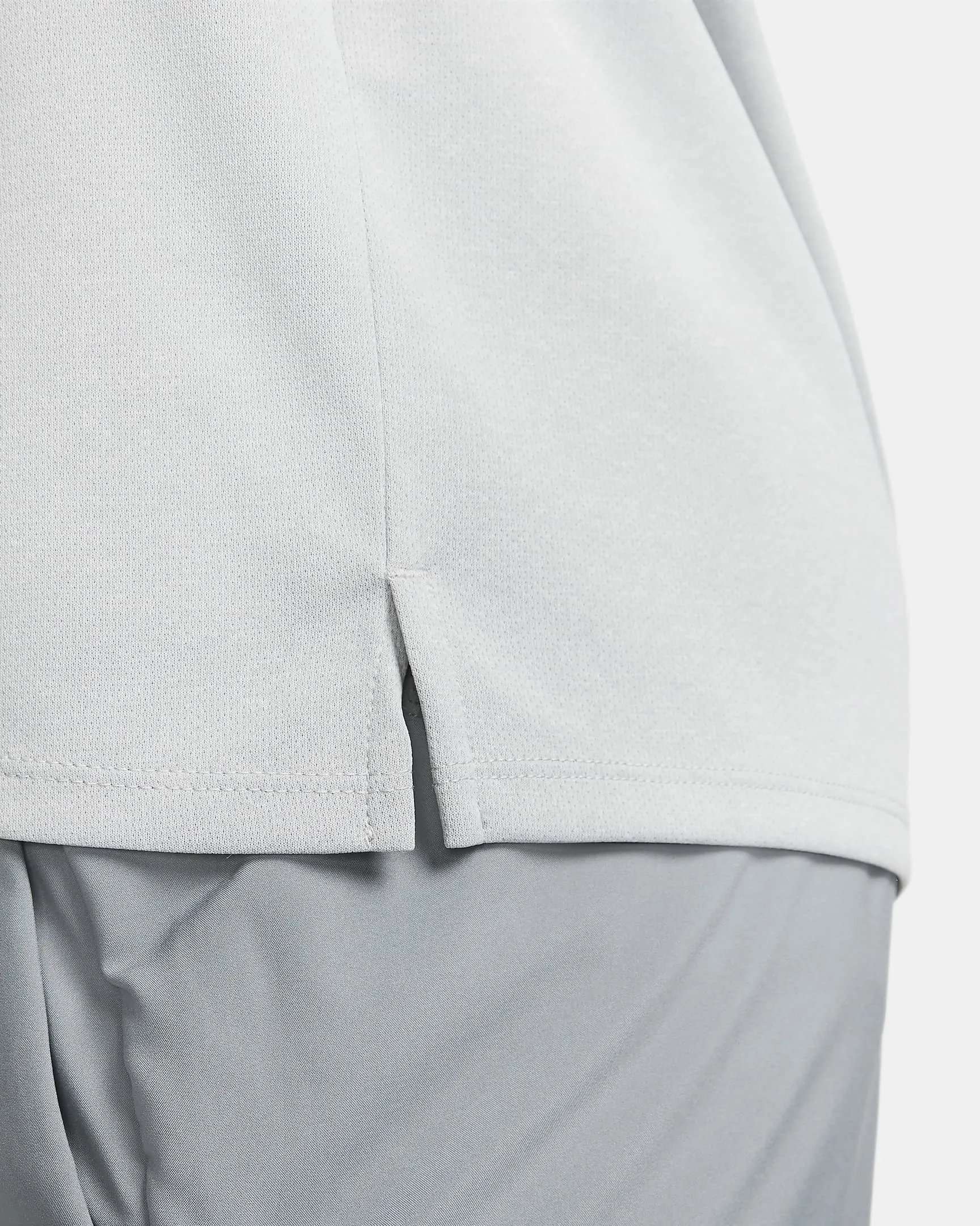 T SHIRT NIKE DRY-FIT RUN MAGLIA UOMO MAN TEE RUNNING GRIGIA