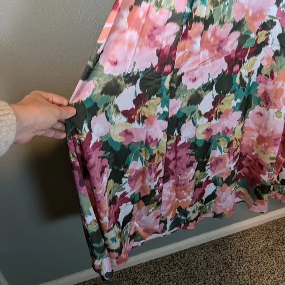 Tahari Watercolor Floral Multi Maxi Dress NWOT Size XS