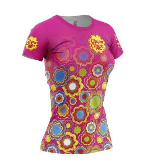 Textile femme T-shirt chupa chups rose OTSO