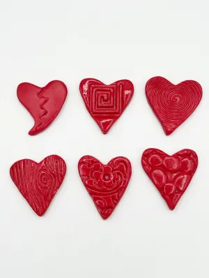 Textured Hearts